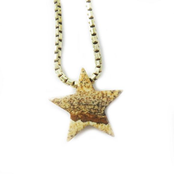 Bottega Veneta Ag925 Star Motif Necklace Brownish